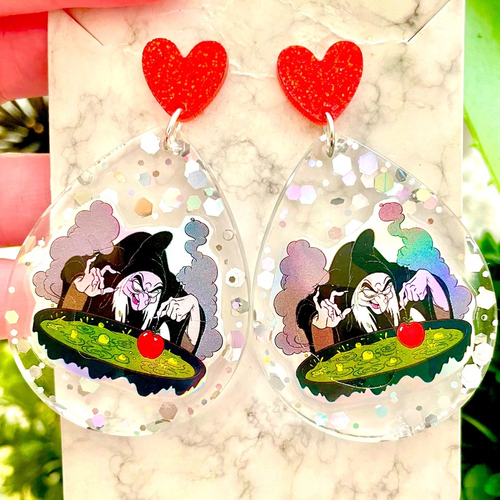 Evil Queen Halloween Earrings